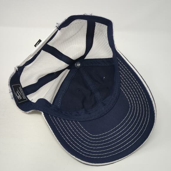Outdoor Cap Snapback Mesh Back Trucker Hat Blue One Size Colorblock Blank - Picture 7 of 9